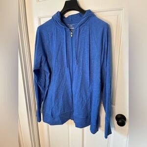 Tek Gear Zip Up Blue Hooded Sweatshirt 2X